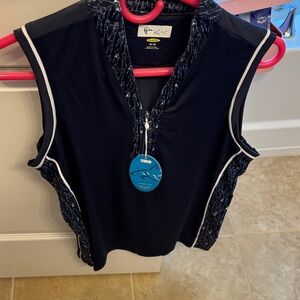 Greg Norman Collection Navy Sleeveless Tank Top